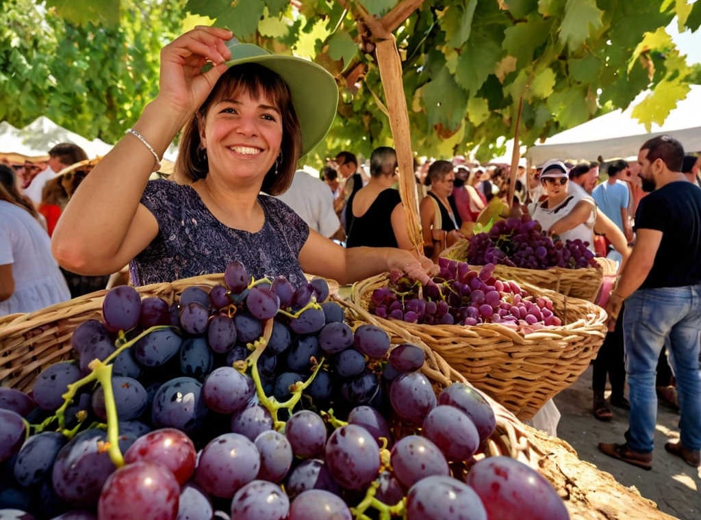 The Grape Festival In Salamiou