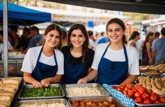 Fork Food Market in Glyphon Park in Nicosia
