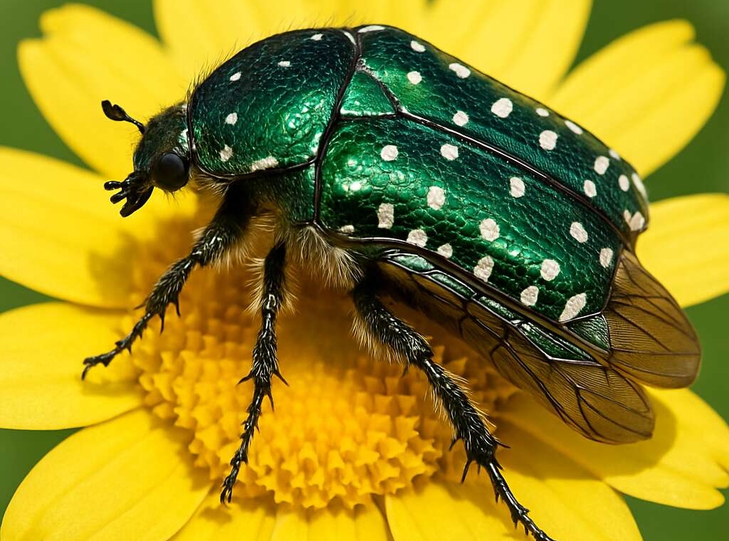 Oxythyrea Beetle Oxythyrea funesta