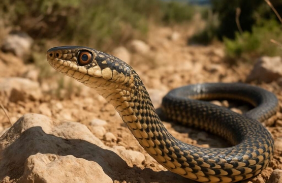 Montpellier Snake Malpolon monspessulanus
