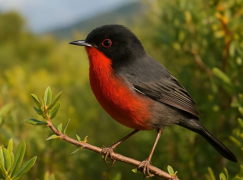 Cyprus Warbler (endemic) Sylvia melanothorax