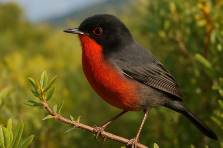 Cyprus Warbler (endemic) Sylvia melanothorax