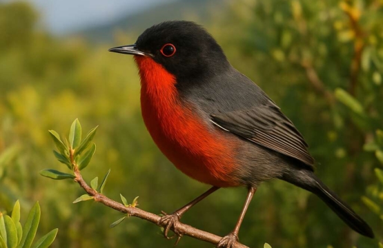 Cyprus Warbler (endemic) Sylvia melanothorax