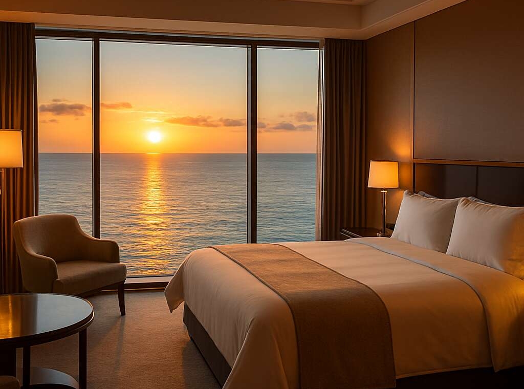 Panoramic sea‑view rooms