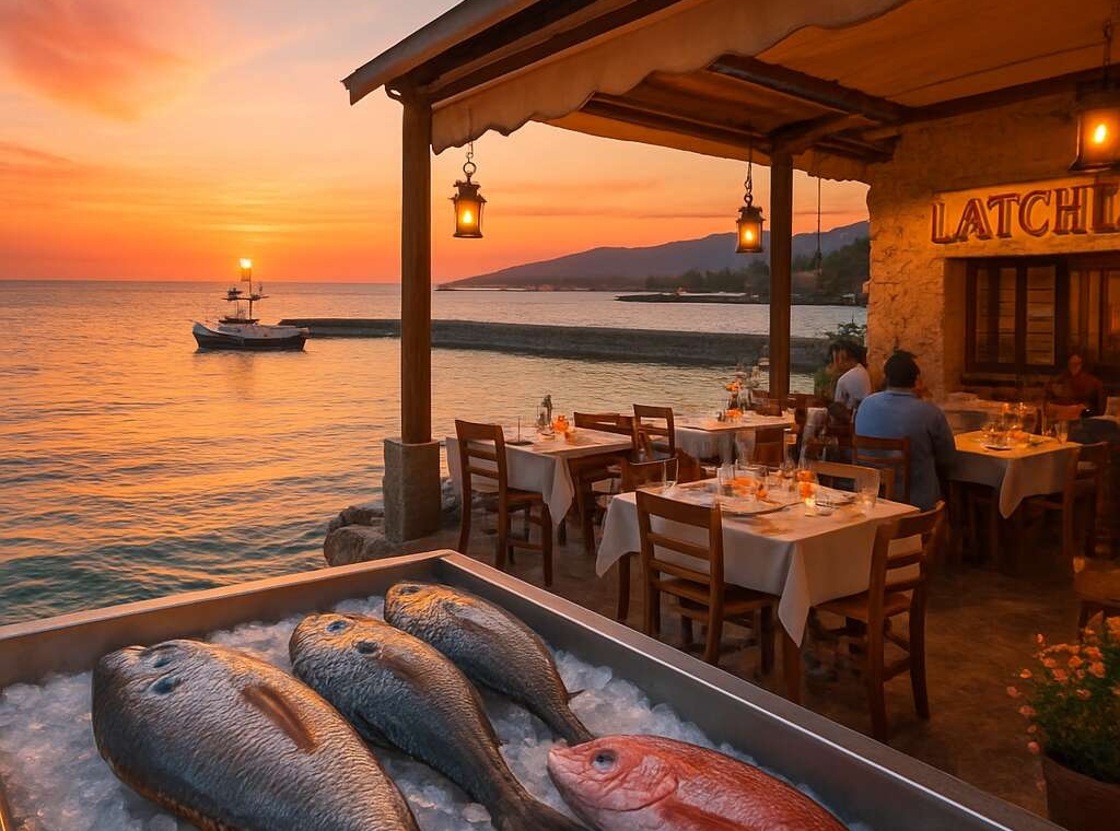Fresh fish restaurant Latchi