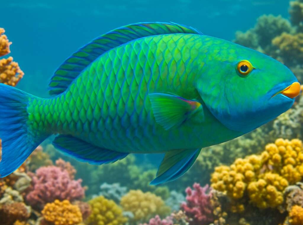 Mediterranean Parrotfish Sparisoma cretense