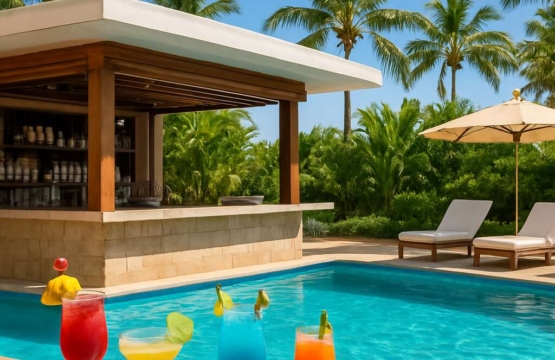 Hotel with pool bar