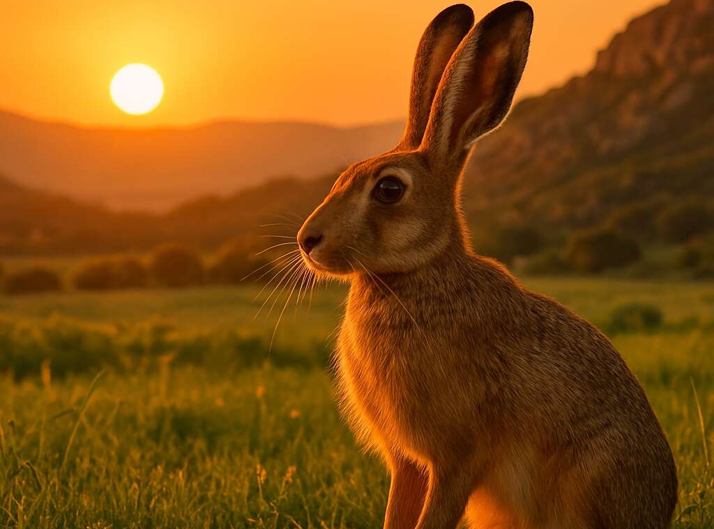 European Hare (endemic ssp.) Lepus europaeus cyprius