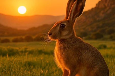 European Hare (endemic ssp.) Lepus europaeus cyprius