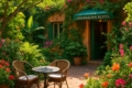 Lush garden hotel