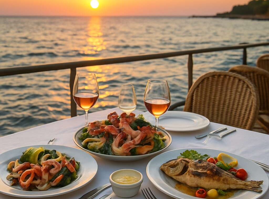 Hotel with fresh fish restaurant