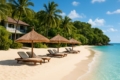 Beachfront resort with private beach