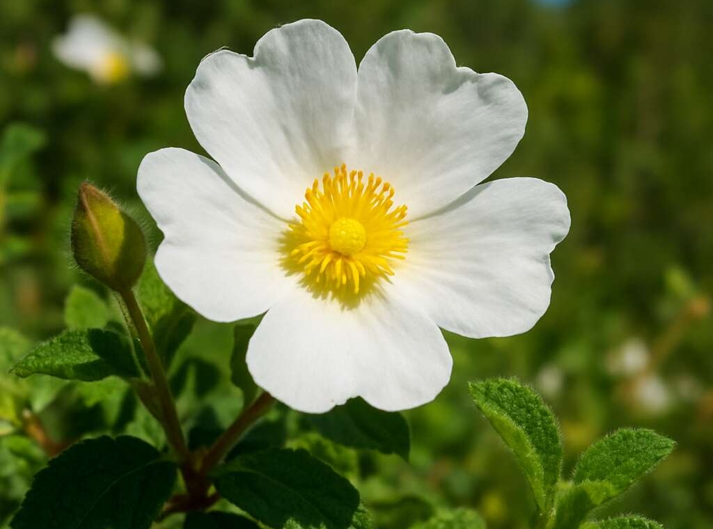 Rock-rose Cistus salviifolius