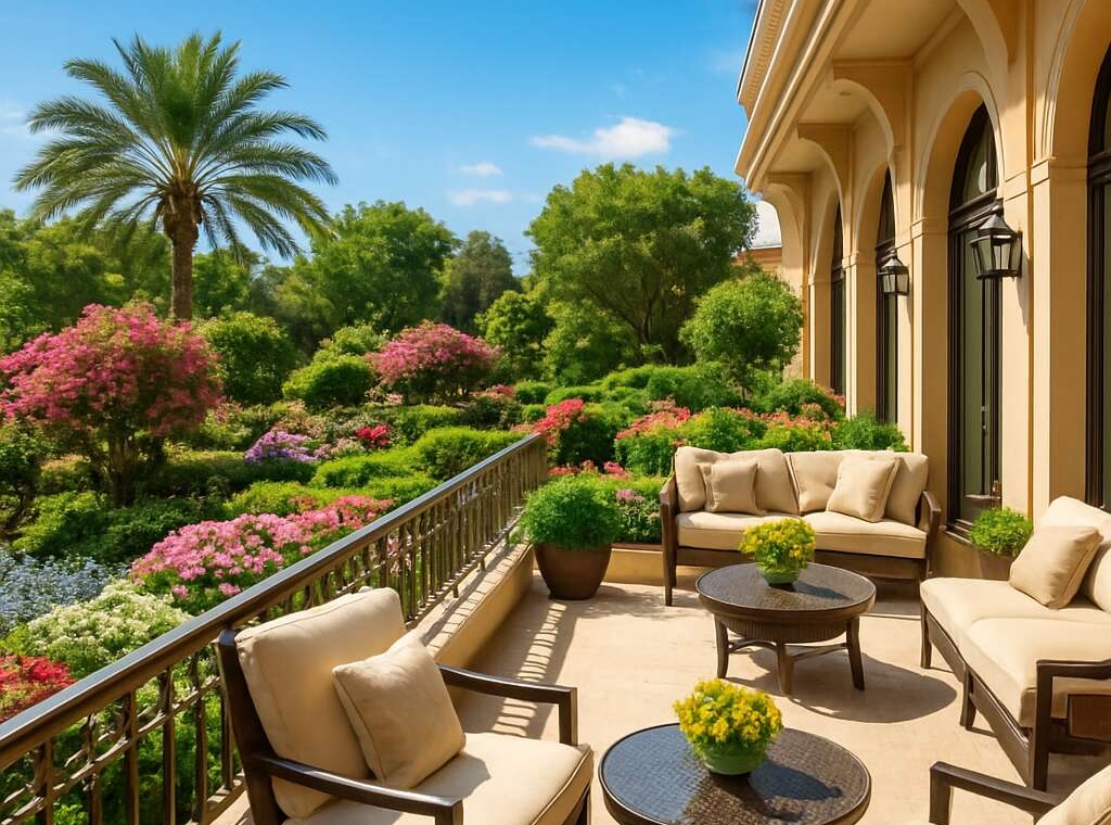 Hotel with garden and terrace